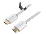 Cablu HDMI 2.0 3m PVC textil, mufă HDMI la ambele capete