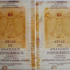 Atlas de anatomie topografica volumul I (2 parti) – Mircea Ifrim, Gheorghe Niculescu, Corina Daniela Frandes