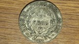 Brazilia - moneda de colectie argint - 2000 reis 1931 Liberty - an rar, greu de gasit - patinata !