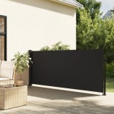 Cumpara ieftin Gossi copertina laterala retractabila, negru, 140x500 cm