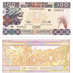 Guineea 100 Francs 2015 P-47 UNC