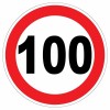 Autocolant limitator viteza 100km/h MTX