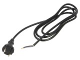 Cablu de Alimentare 2x1mm2 2m Negru 230V 10A