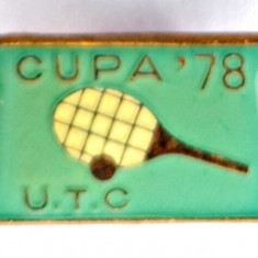 INSIGNA CUPA UTC TENIS DE CAMP 1978 UTM PCR