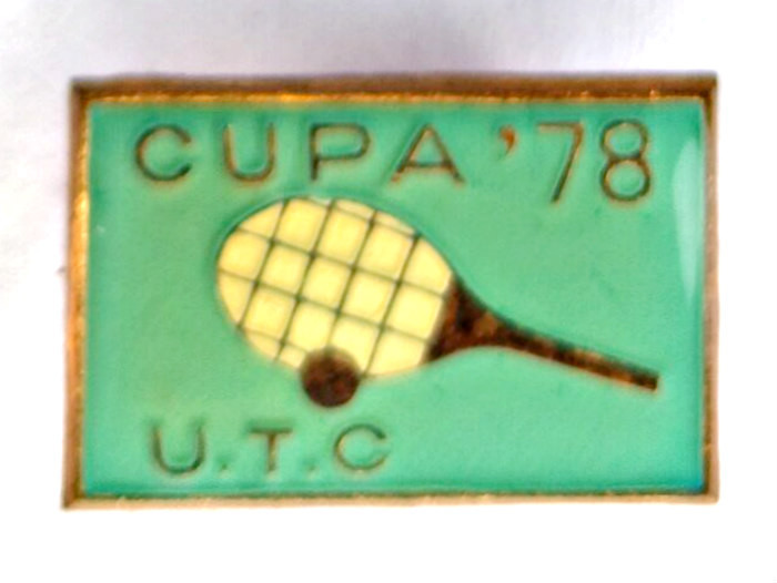 INSIGNA CUPA UTC TENIS DE CAMP 1978 UTM PCR