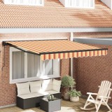 vidaXL Cortina Retractabilă Galben și portocalie 300x250 cm țesătură 3329977