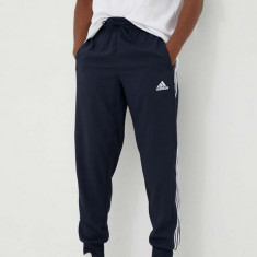 adidas pantaloni de trening culoarea bleumarin, cu imprimeu IC0042