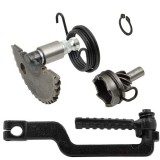 Kit Pornire Scuter Chinezesc GY6 4T 50-80cc: Rac, Semiluna, Pedala, Arc, Bucsa - Compatibil Peugeot si Altele