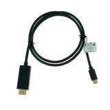 Cumpara ieftin Cablu adaptor USB-C tata la HDMI tata, USB 3.2 gen.2, HDMI 2.0, Lanberg 43676, FHD-144Hz, 4K-60Hz, 18Gb s, 100cm, negru