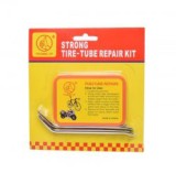 Kit Reparatie Pana Bicicleta/Auto: Lipici, Peticuri (Diverse Dimensiuni), Leviere Metalice Anvelope - Set Complet AA01246