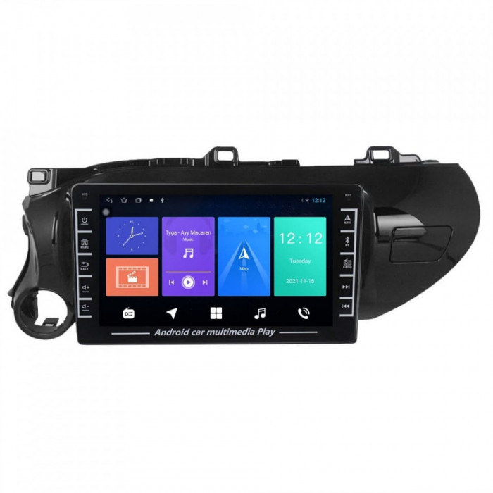 Navigatie dedicata cu Android Toyota Hilux VIII dupa 2015, 1GB RAM, Radio GPS