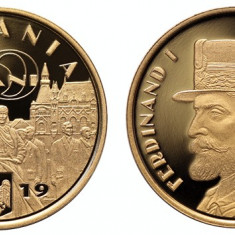 MONEDA ROMANIA - 50 BANI 2019, DESAVARSIREA MARII UNIRI - FERDINAND I - PROOF