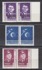 ROMANIA 1962 LP 547 PRIMUL ZBOR IN GRUP - VOSTOK 3 SI 4 PERECHE SERII MNH