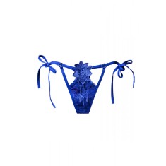 GS502-4 Chilot tanga din dantela si broderie