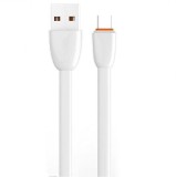 Cablu USB-A la USB-C Maxcell SJX-11, 3.1A, 1m, Date si Incarcare Rapida, Alb
