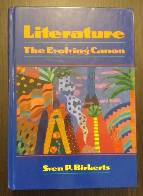 LITERATURE - THE EVOLVING CANON - SVEN P. BIRKERTS foto