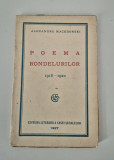 Carte veche 1927 Alexandru Macedonski Poema rondelurilor