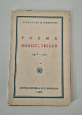 Carte veche 1927 Alexandru Macedonski Poema rondelurilor