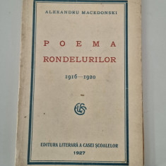 Carte veche 1927 Alexandru Macedonski Poema rondelurilor