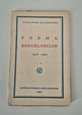 Carte veche 1927 Alexandru Macedonski Poema rondelurilor foto