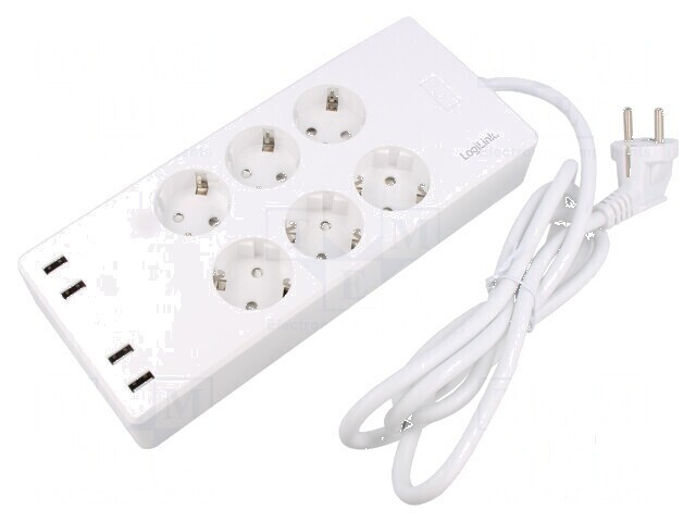 Prelungitor cu 6 prize 10A