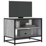 VidaXL Dulap TV, gri sonoma, 61x40x46 cm, lemn prelucrat și metal