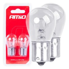 Set 2 becuri cu halogen, soclu P21W, BA15s, alimentare 12V foto
