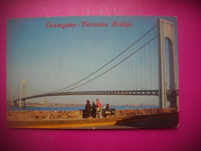 HOPCT 8293 PODUL VERRAZANO-NARROWS BRIDGE-NEW YORK -SUA-AMERICA DE NORD -NECIRCULATA- foto