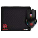 Mouse gaming si mousepad Tt eSPORTS Talon Elite, Iluminare RGB, Negru, Thermaltake