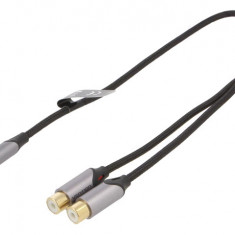 Cablu adaptor audio Stereo Jack 3.5 mm mama - 2x RCA mama 0.3m VENTION BCOHY