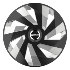 Set 4 Capace Roti, potrivite jantelor de R16, pentru Daewoo, model vector black and silver