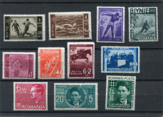 1936 / 40 , ROMANIA , Lp 113 , Lp 119 , Lp 142 I+II , Serii MNH + MVLH foto