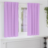 VidaXL Perdele cu perdele 2 pcs Violet Poliester