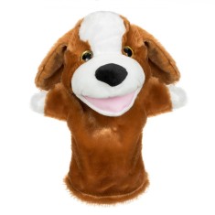 Figurină Plus Teatru de Păpuși, Cățel, Culoare Maro, &Icirc;nălțime 28 cm