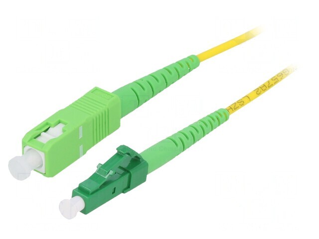 Patch Cord Fibra Optica Galben 0.5m OS2 LC/APC SC/APC