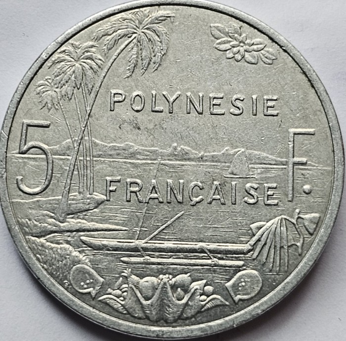 5 Francs 2002 Polinezia Franceză, km#12
