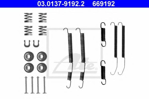 Set accesorii, sabot de frana MITSUBISHI CARISMA (DA) (1995 - 2006) ATE 03.0137-9192.2