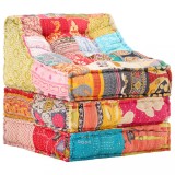 Fotoliu Puf Modular vidaXL Petice Material Textil Multicolor 60x70x76 cm