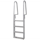 VidaXL Scară amdocare/piscină cu 4 trepte, aluminiu, 167 cm