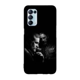 Husa compatibila cu Oppo A55, Viceversa, model Jax and Chibs Sons of Anarchy, Silicon, TPU, Transparent, Carcasa
