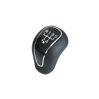 Nuca schimbator de viteze Emzone, Compatibil cu Hyundai ix20/i30, 5 trepte, Piele/ABS, Negru foto