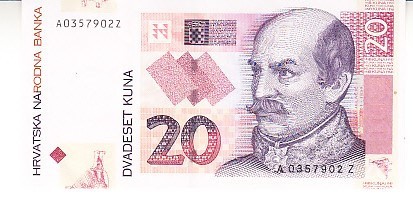 B11 - Bancnota foarte veche - Croatia - 20 kuna - 2001