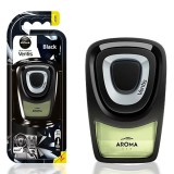 Odorizant auto pentru grila de ventilatie Aroma Car Aroma Ventis Black, parfum intens, evaporare lenta si de lunga durata, intensitate reglabila