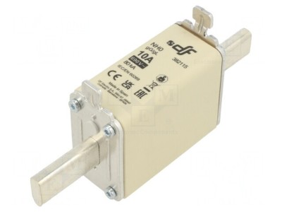 Siguranță gG 10A 690VAC 440VDC NH0 Ceramică foto