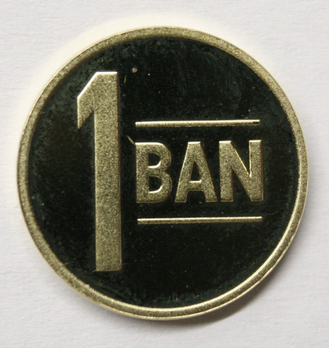 1 BAN 2023 DIN SET DE MONETARIE . PROOF.