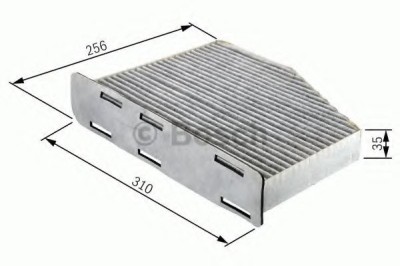 Filtru polen / aer habitaclu MERCEDES E-CLASS (W211) (2002 - 2009) BOSCH 1 987 432 381 foto