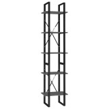 Cumpara ieftin Biblioteca cu 5 rafturi, alb, 40x30x175 cm, lemn prelucrat