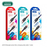 Cablu de date, JOKADE JA019, SHENGTAI Series, USB - Lightning Apple, 5A, 1m, Rosu, Blister