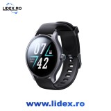Ceas Rotund Inteligent IPS HD 1.28 inch, IP68 - JoyRoom (JR-FC1) - Dark Gray