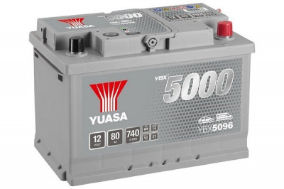 Yuasa 5000 Silver 80Ah 740A (278X175x190) 464986 YBX5096 foto